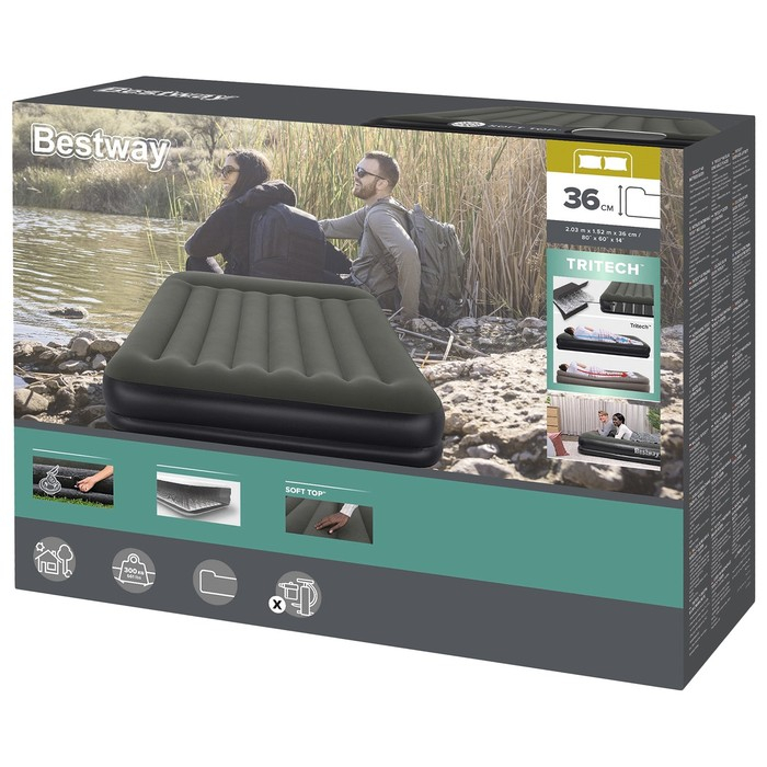 Кровать надувная Queen, 203 x 152 x 36 см, 67699 Bestway Кровать надувная Queen, 203 x 152 x 36 см, 67699 Bestway