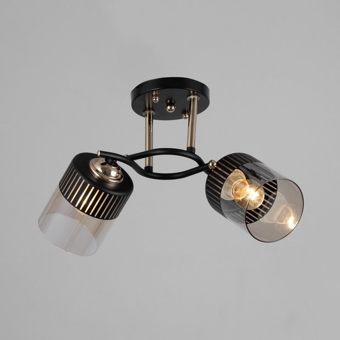 Люстра Люстра "Галион" 2хЕ27 40Вт черно-золотой 48х26 см