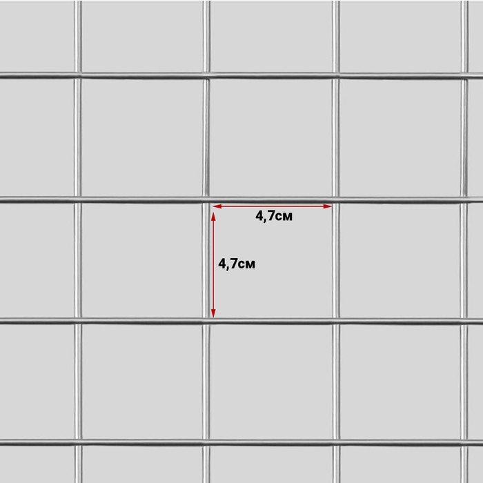 Сетка торговая 60×200 см, окантовка 6 мм, пруток - 4 мм, цвет хром (порошковое покрытие) Сетка торговая 60×200 см, окантовка 6 мм, пруток - 4 мм, цвет хром (порошковое покрытие)