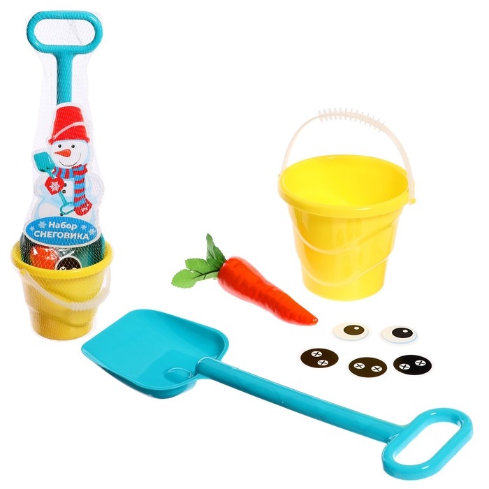 Набор для лепки снеговика, МИКС Набор для лепки снеговика, МИКС