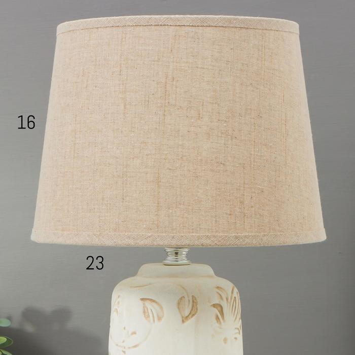 Лампа настольная 16352/1 E14 40Вт бело-бежевый 22х22х36 см RISALUX