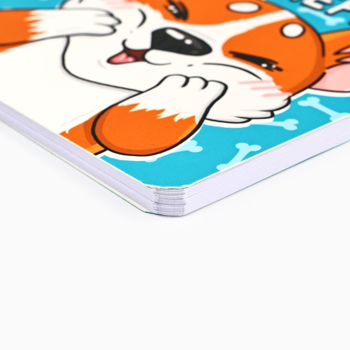 Набор блокнот 48 листов + ручка  Набор блокнот 48 листов + ручка "Корги"