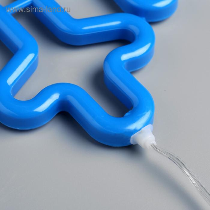 Светодиодная фигура «Снежинка» 30 см, пластик, 220 В, свечение синее Светодиодная фигура «Снежинка» 30 см, пластик, 220 В, свечение синее