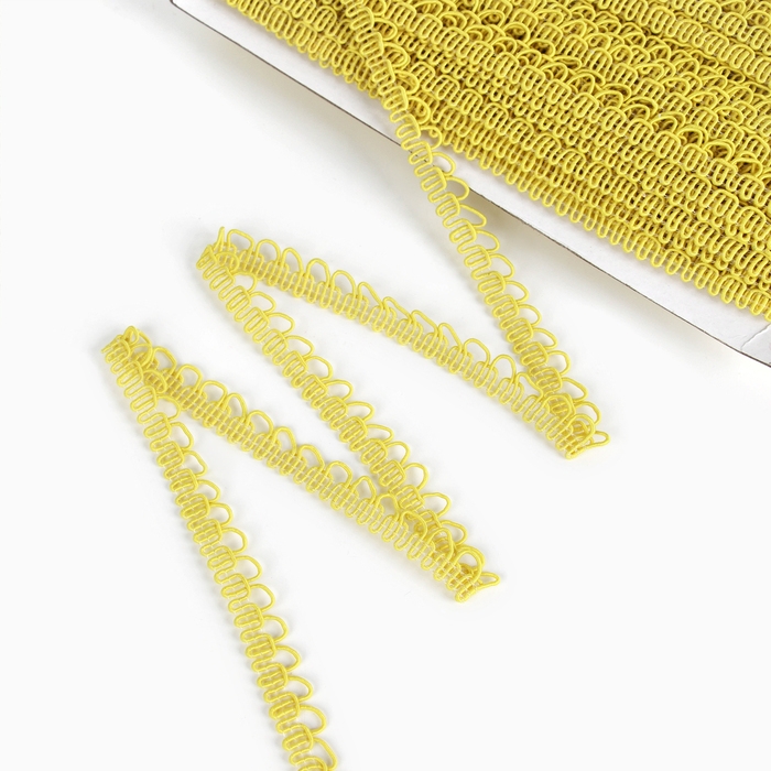 Тесьма «Фестоны» жёлтая, шириной 1,3 см, по 50 м Тесьма «Фестоны» жёлтая, шириной 1,3 см, по 50 м