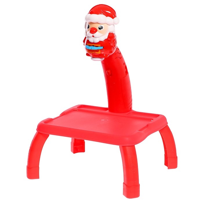 Проектор-столик «С Новым годом», свет, цвет красный Проектор-столик «С Новым годом», свет, цвет красный