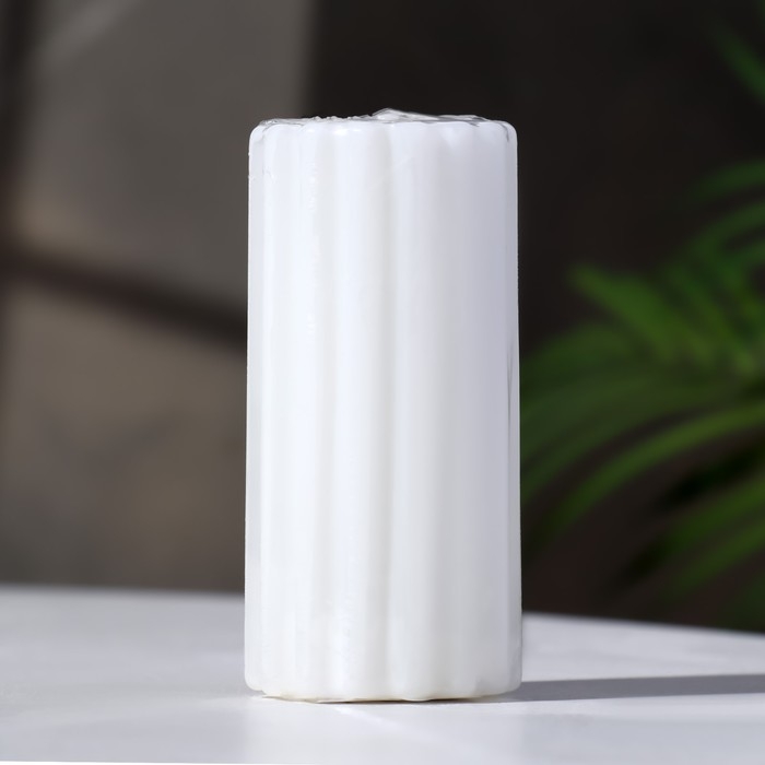 Свеча- цилиндр ароматическая "Рельеф. Французская ваниль", 5х10 см