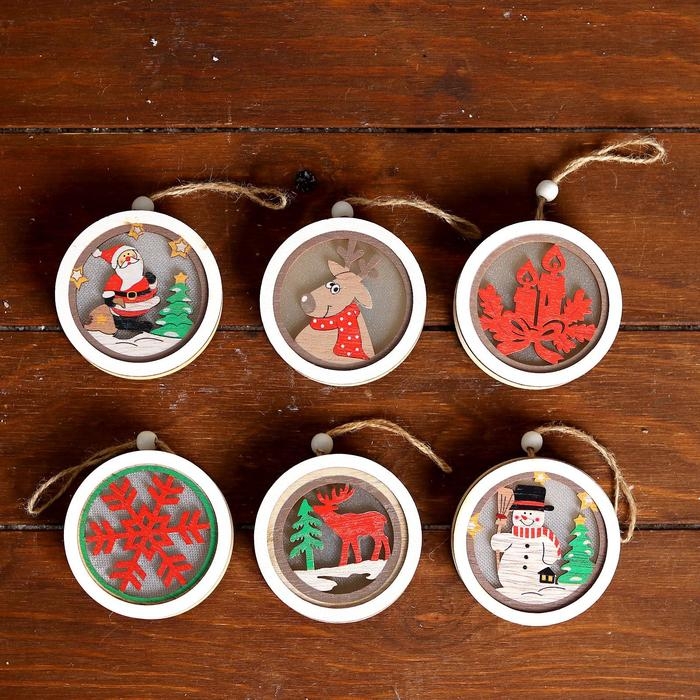 Световой декор с подвеской «Сказка» 7,8 см, МИКС Световой декор с подвеской «Сказка» 7,8 см, МИКС