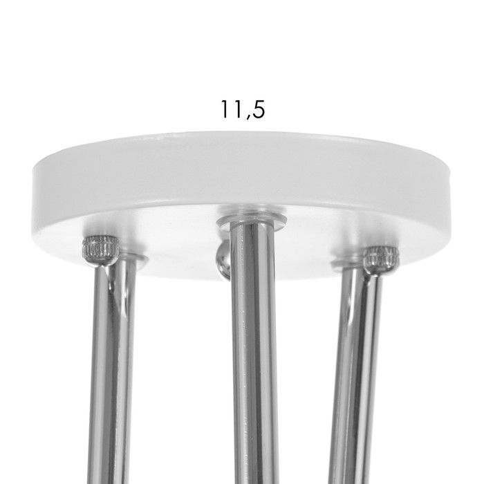 Люстра Люстра "Айлин" 3х60вт Е14 Белый,хром 55х55х20см