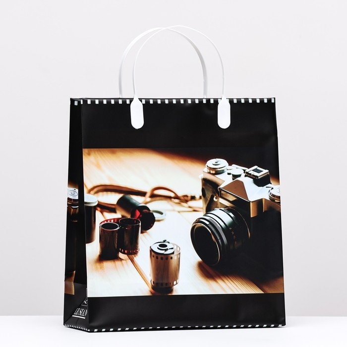 Пакет Пакет "Фотоаппарат", мягкий пластик, 26 x 23 см, 110 мкм