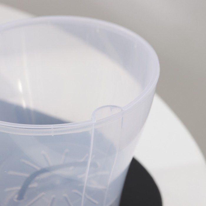 Кашпо для цветов со вставкой «Афина», 1 л, цвет прозрачный Кашпо для цветов со вставкой «Афина», 1 л, цвет прозрачный