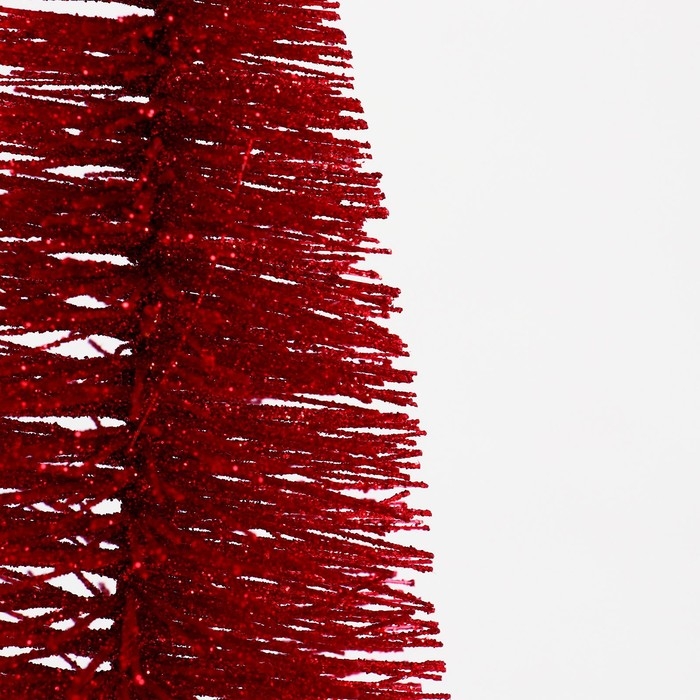 Новогодний декор «Ёлка в красном цвете с блестками», 8 × 8 × 15 см Новогодний декор «Ёлка в красном цвете с блестками», 8 × 8 × 15 см
