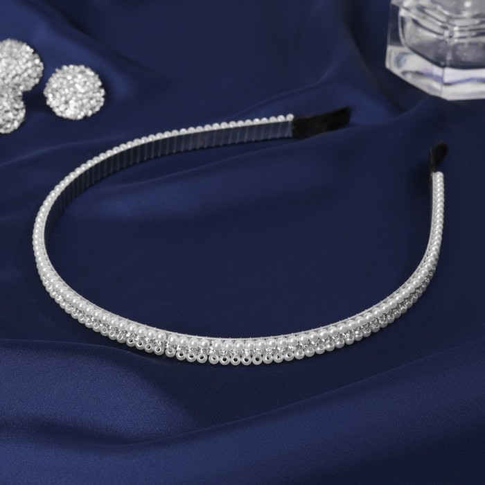 Ободок для волос Ободок для волос "Лира" 0,5 см, белый