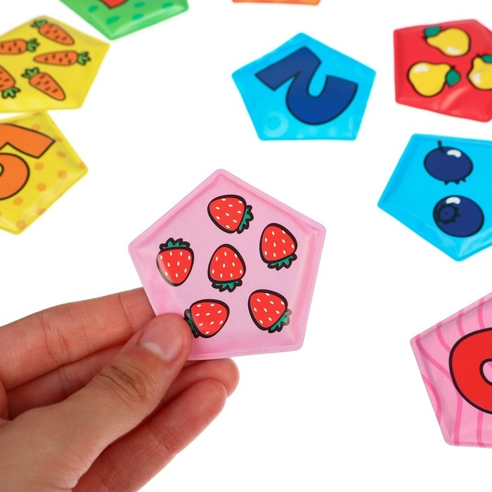 Мемо-игра: развивающие наклейки - присоски многоразовые для игры в ванной «Весёлый счёт», найди пару, 6 пар, 12 стикеров EVA, Крошка Я Мемо-игра: развивающие наклейки - присоски многоразовые для игры в ванной «Весёлый счёт», найди пару, 6 пар, 12 стикеров EVA, Крошка Я