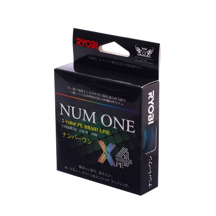 Шнур Ryobi NUM ONE PE4X, диаметр 0.165 мм, тест 5.9 кг, 100 м, Multi Colour Шнур Ryobi NUM ONE PE4X, диаметр 0.165 мм, тест 5.9 кг, 100 м, Multi Colour