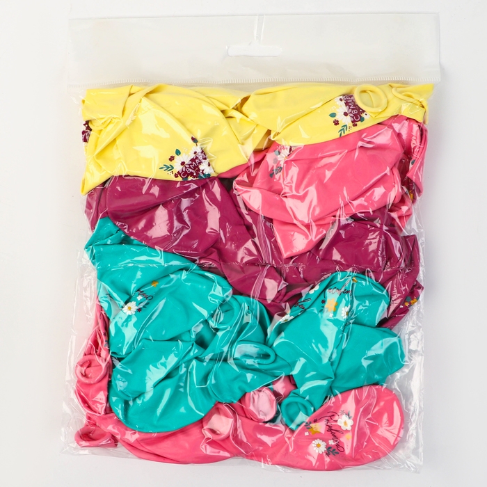 Воздушный шар латексный 12" &laquo;С 8 Марта. Расцветай&raquo;, пастель, 50 шт., МИКС