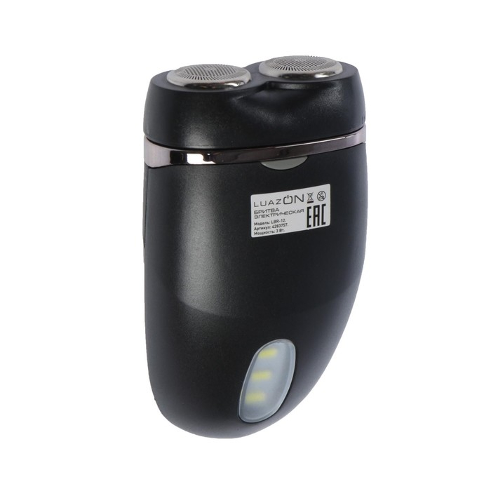 Электробритва Luazon LBR-12, 3 Вт, роторная, 2 головки, сухое бритьё, от 2хАА (не в компл.) Электробритва Luazon LBR-12, 3 Вт, роторная, 2 головки, сухое бритьё, от 2хАА (не в компл.)