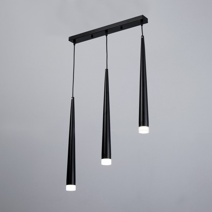 Светильник BayerLux Подвес BayerLuxной "Титан" 3хLED 9Вт 4000К черный 50х5,3х53-203см