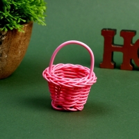 Кукольная миниатюра «Корзинка», цвета МИКС
