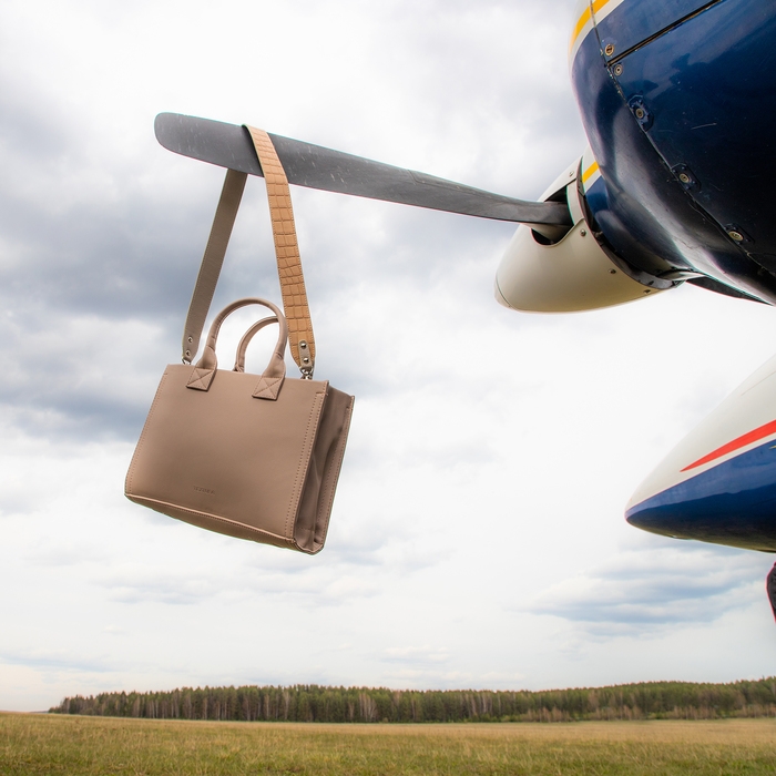 Сумка женская TEXTURA, тоут, средний размер, цвет бежевый Сумка женская TEXTURA, тоут, средний размер, цвет бежевый