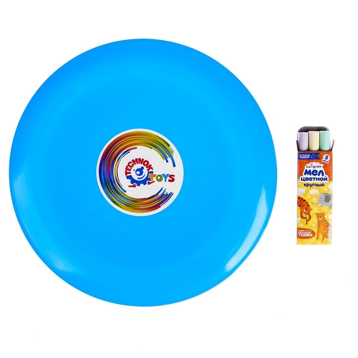 Летающая тарелка, 24 × 24 × 2,5 см, цвет голубой, мел в подарок Летающая тарелка, 24 × 24 × 2,5 см, цвет голубой, мел в подарок