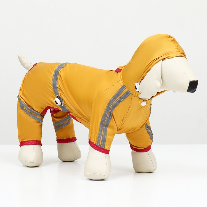 Комбинезон для собак, демисезонный, размер 2ХL (ДС 34-36, Ог 51-53, ОШ 39-41 см), жёлтый Комбинезон для собак, демисезонный, размер 2ХL (ДС 34-36, Ог 51-53, ОШ 39-41 см), жёлтый