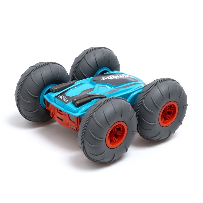 Машина-перевёртыш радиоуправляемая «Монстр», работает от аккумулятора, цвет синий Машина-перевёртыш радиоуправляемая «Монстр», работает от аккумулятора, цвет синий