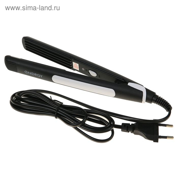 Щипцы-гофре ENERGY EN-851, 20 Вт, алюминиевое покрытие, 85х20 мм, 220°C, черные Щипцы-гофре ENERGY EN-851, 20 Вт, алюминиевое покрытие, 85х20 мм, 220°C, черные