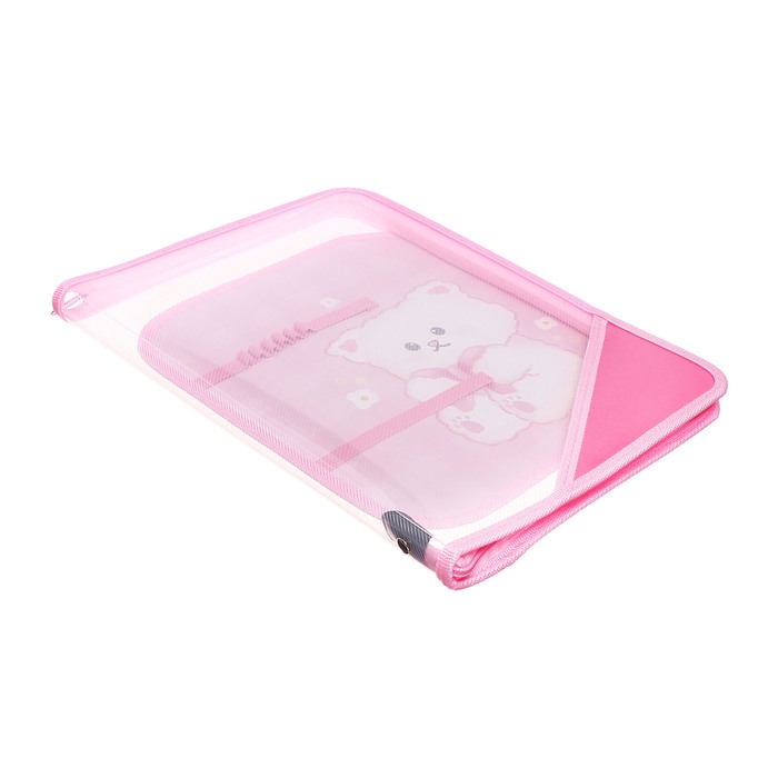 Папка для труда А4, 325 х 230 х 25 мм, молния вокруг, откидная планка, пластиковая, ПТР-1, Calligrata  Папка для труда А4, 325 х 230 х 25 мм, молния вокруг, откидная планка, пластиковая, ПТР-1, Calligrata "Корея персы"