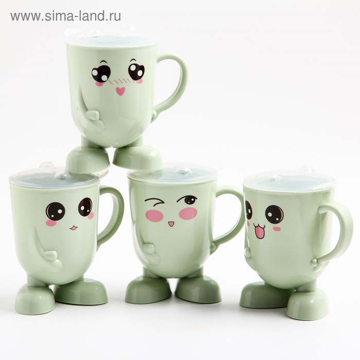 Кружка детская с крышкой, 270 мл., цвет и рисунок МИКС Кружка детская с крышкой, 270 мл., цвет и рисунок МИКС