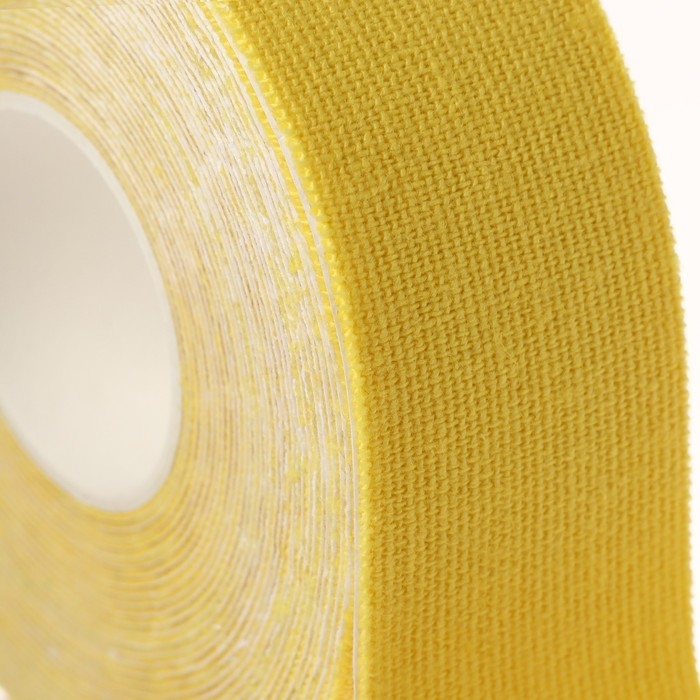 Кинезио - тейп, 2,5 см × 5 м, цвет жёлтый Кинезио - тейп, 2,5 см × 5 м, цвет жёлтый