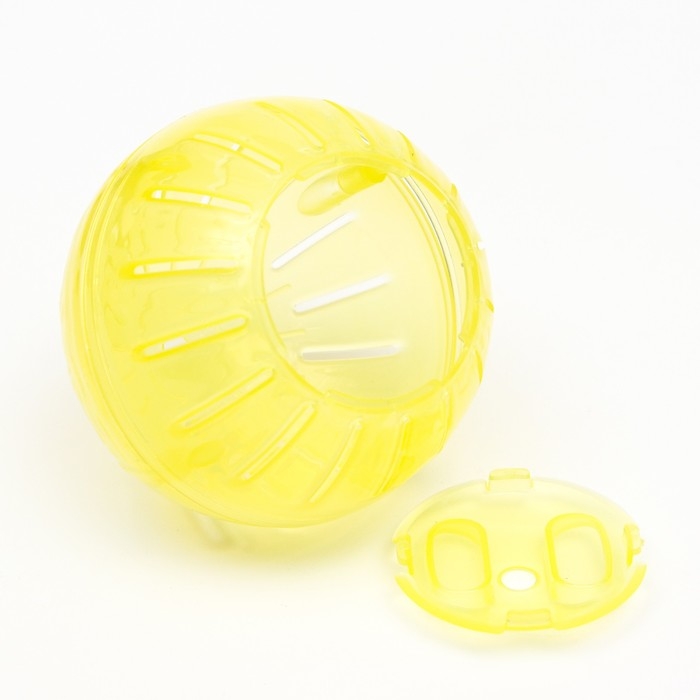 Набор для грызунов: шар 10 см и поилка 60 мл, жёлтый Набор для грызунов: шар 10 см и поилка 60 мл, жёлтый