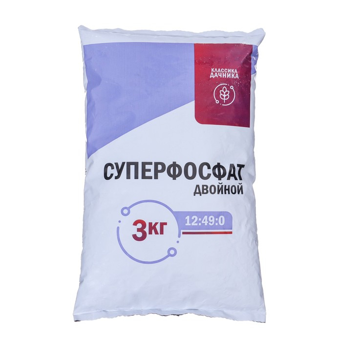Удобрение минеральное Суперфосфат двойной азотсодержащий,  3 кг Удобрение минеральное Суперфосфат двойной азотсодержащий,  3 кг