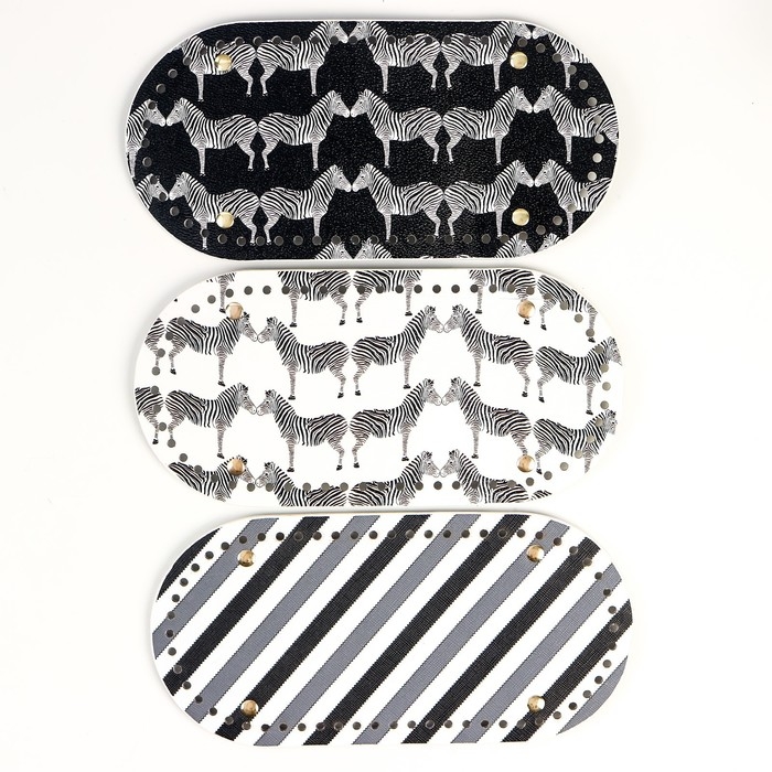 Основа для вязаных изделий кожзам Основа для вязаных изделий кожзам "Вытянутая с рисунком" МИКС 12х25 см