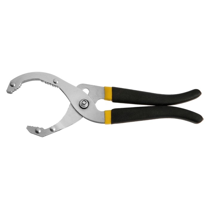 Съемник масляного фильтра ТУНДРА, тип  Съемник масляного фильтра ТУНДРА, тип "клещи", обрезиненные рукоятки, 60 - 90 мм