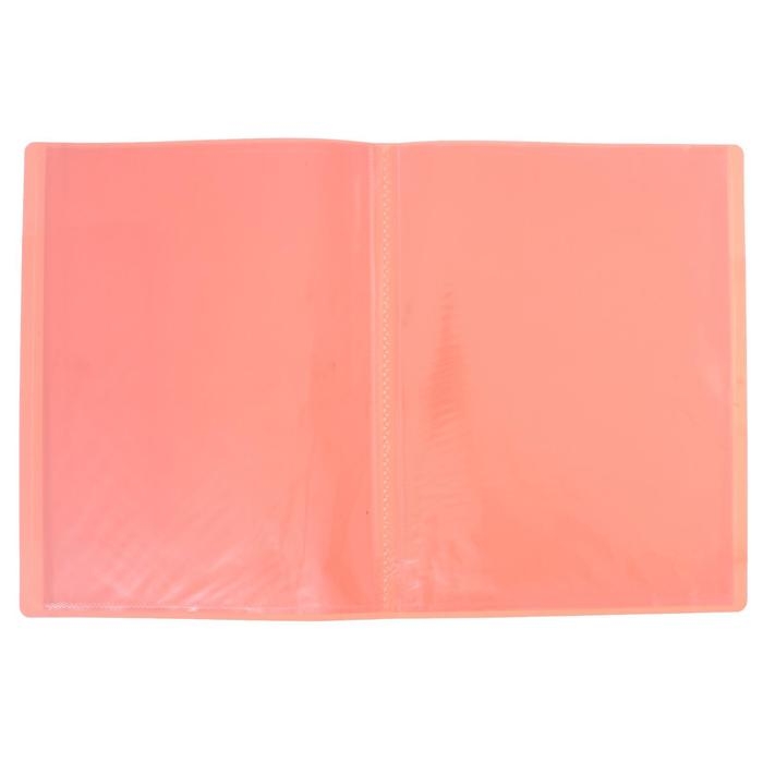 Папка с 60 вкладышами А4, 500 мкм, Calligrata, неон, оранжевая Папка с 60 вкладышами А4, 500 мкм, Calligrata, неон, оранжевая