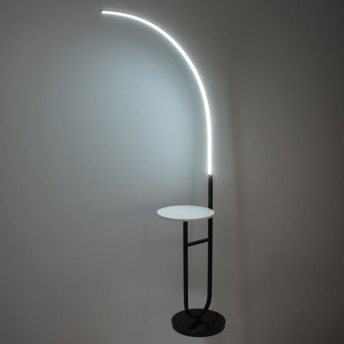 Торшер 19039/1 LED черно-белый 70х30х165 см