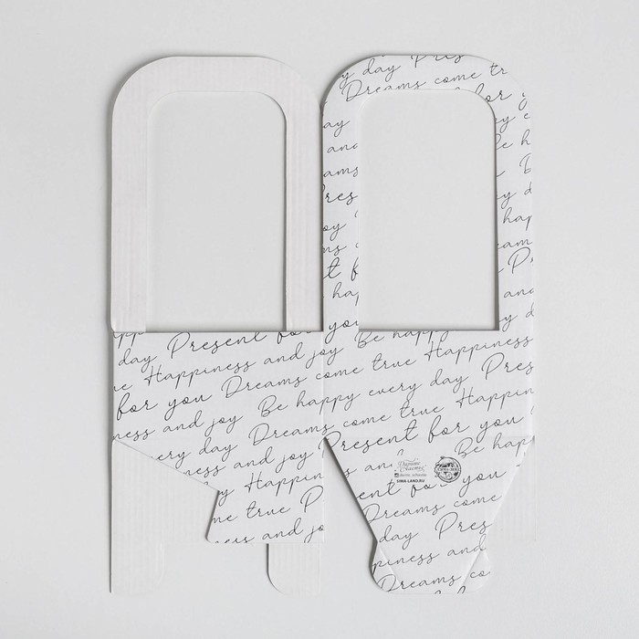 Коробка-переноска для цветов «Послание», 12 см × 12 см × 22 см Коробка-переноска для цветов «Послание», 12 см × 12 см × 22 см