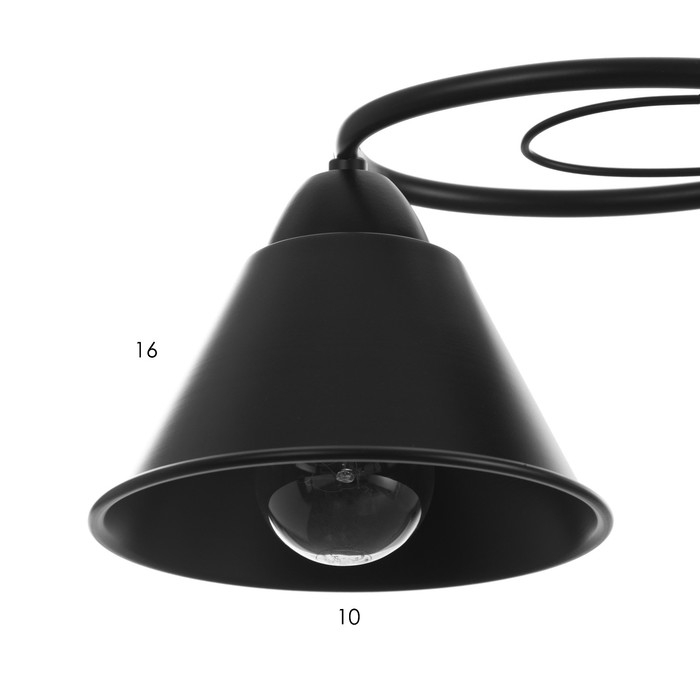 Люстра Люстра "Эдмас" 3хЕ27 40Вт черный 58х58х22 см BayerLux