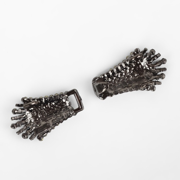 Декоративная застёжка, 4,3 × 1,3 см, цвет чёрный Декоративная застёжка, 4,3 × 1,3 см, цвет чёрный