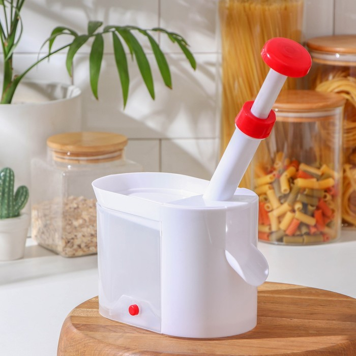 Машинка для удаления косточек из вишни Доляна «Вишнёвый сад», контейнер 450 мл, цвет белый Машинка для удаления косточек из вишни Доляна «Вишнёвый сад», контейнер 450 мл, цвет белый