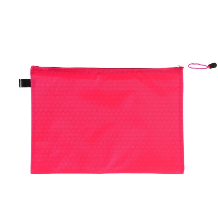 Папка-конверт Папка-конверт "Соты" А4, на молнии, 24.5 х 31 см, МИКС