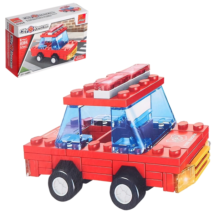 Конструктор «Пожарная охрана», 48-59 деталей, МИКС Конструктор «Пожарная охрана», 48-59 деталей, МИКС