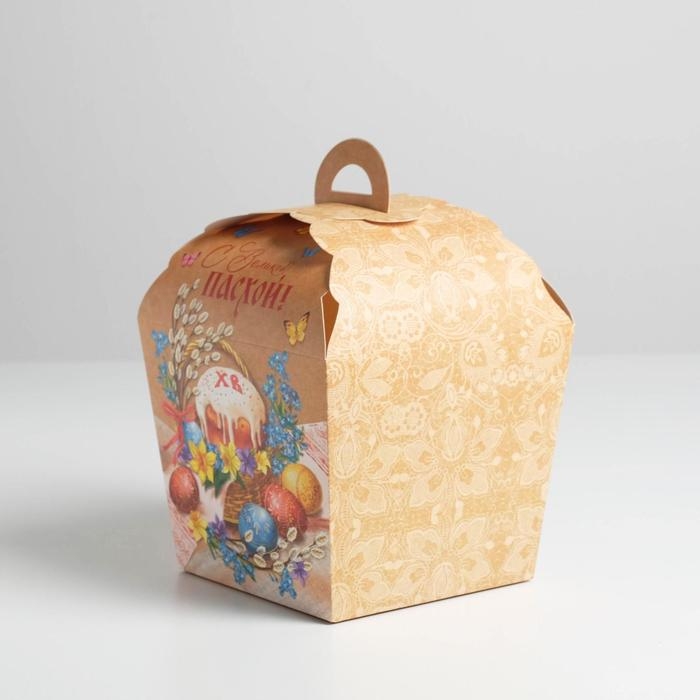 Коробка кондитерская, упаковка, «С Великой Пасхой», 17 х 17 х 26 см 4601791 Коробка кондитерская, упаковка, «С Великой Пасхой», 17 х 17 х 26 см 4601791