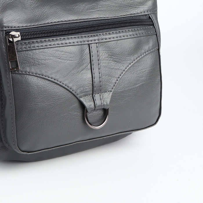 Сумка женская на молнии, цвет серый Сумка женская на молнии, цвет серый