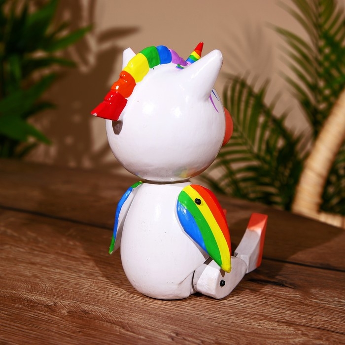 Сувенир "Единорожик" висячие лапки, дерево 30 см