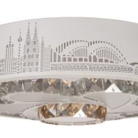 Люстра с ПДУ "Флора" LED 160Вт 3000-6000К белый 50х50х9 см BayerLux