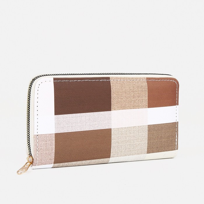 Кошелёк на молнии, цвет бежевый Кошелёк на молнии, цвет бежевый