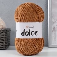 Пряжа "Dolce" 100% микрополиэстер 120м/100гр (765 бежевый) МИКС