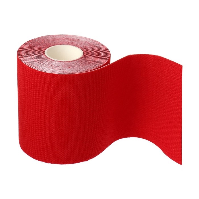 Кинезио - тейп, 7,5 см × 5 м, цвет красный Кинезио - тейп, 7,5 см × 5 м, цвет красный
