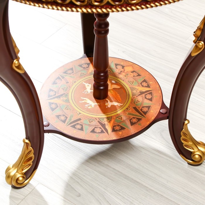 Глобус бар декоративный Глобус бар декоративный "Винтажная карта" узорные ножки 60,4х60,4х104 см